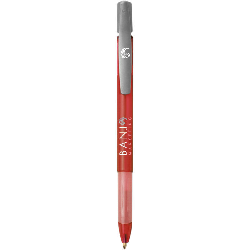 Stylo BIC® publicitaire | Media Clic Grip bille | KelCom Rouge frost