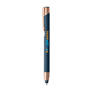 Crosby Softy Rose Gold avec Stylet | Stylo bille publicitaire | KelCom Bleu marine 1