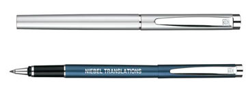 stylo personnalisable roller - SILVER LINE - stylos premium