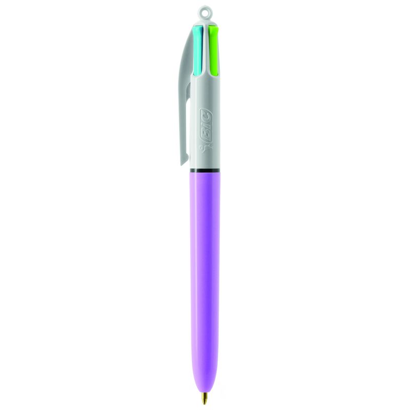 Le stylo bille retractable de retour en couleur fluo ! Rose fluo