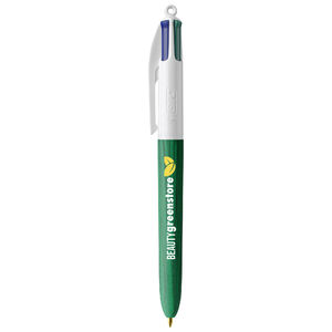 Stylo BIC® publicitaire | 4 couleurs Wood Style | KelCom White Green Wood 1
