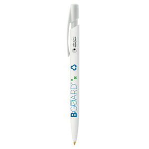 Stylo BIC® publicitaire | Media Clic BGUARD™ SARS-CoV-2 B | KelCom Blanc recyclé 2